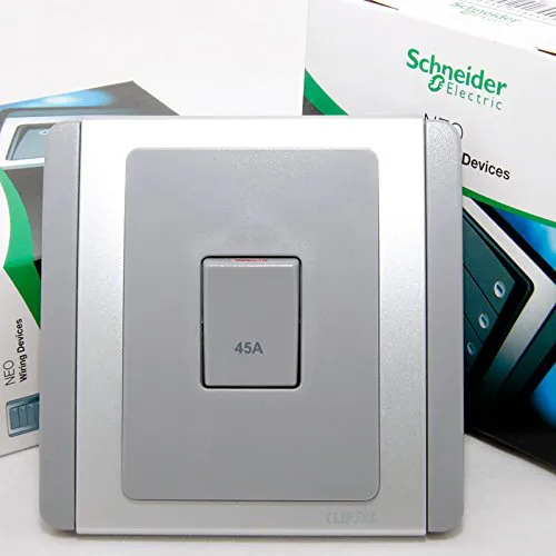 45A DP Switch Schneider Neo Series Grey Silver Color E3031DR45_GS