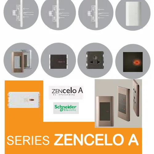 Công tắc 2 chiều  size S Schneider Zencelo- A Trắng 8431S_2_WE_G19