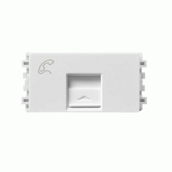 Ổ điện thoại  size S Schneider Zencelo- A Trắng 8431SRJ4_WE_G19