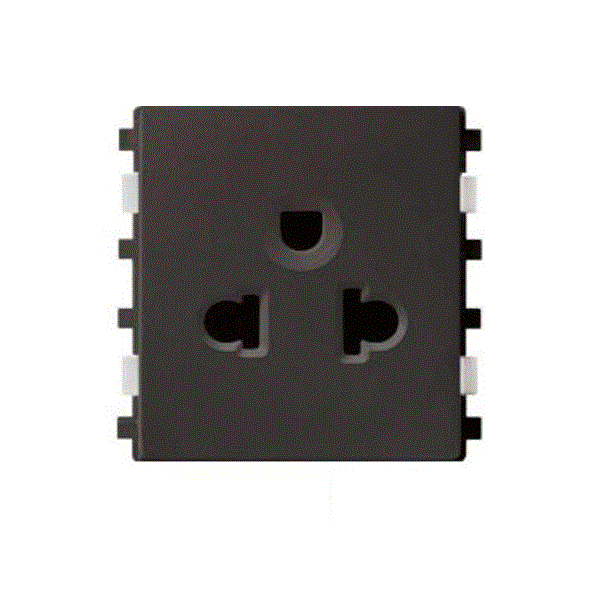 Ổ cắm đơn 3 chấu  size M Schneider Zencelo- A Đồng 84426MUES_BZ_G19