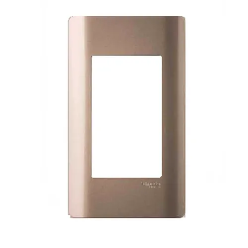 Mặt cho 3 thiết bị  size L Schneider Zencelo- A Đồng A8401L_SZ_G19