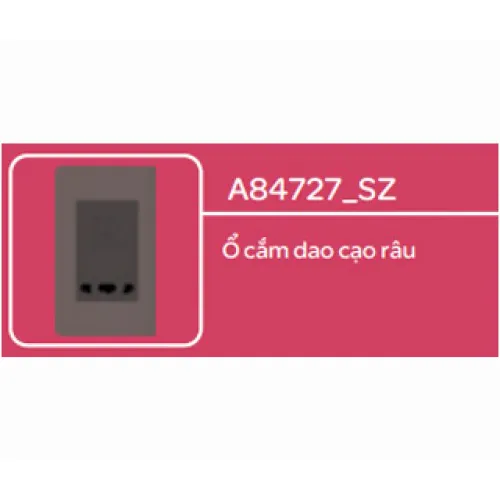 Ổ cắm dao cạo râu Schneider Zencelo- A Đồng A84727_SZ