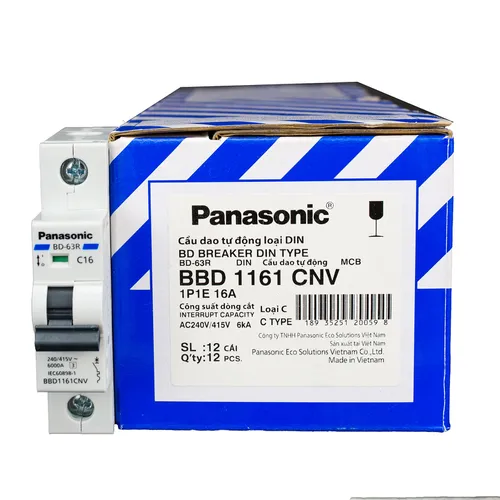 BBD1161CNV Cầu dao CB tép 1P 16A Panasonic