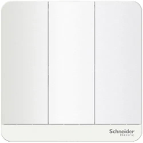 Bộ công tắc ba 1 chiều 16AX có đèn led màu trắng Schneider AvatarOn E8333L1LED_WE