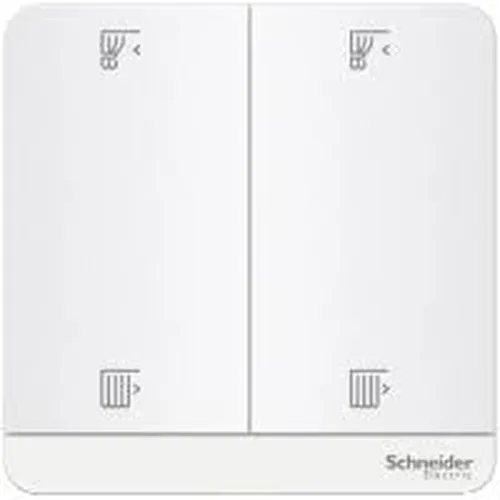 Bộ công tắc rèm 10A màu trắng Schneider AvatarOn E8332C_WE