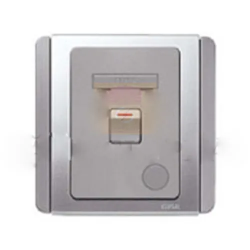 Bộ kết nối 13A có công tắc chuyển đổi 2 cực. Schneider Neo Series Grey Silver Color E3031DGGS_GS_G19