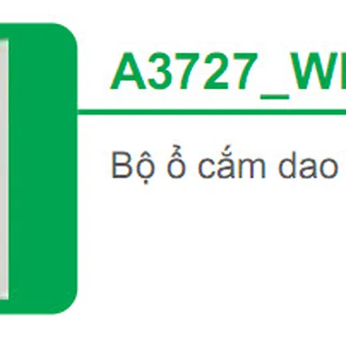 Bộ ổ cắm dao cạo râu Schneider Concept A3727_WE