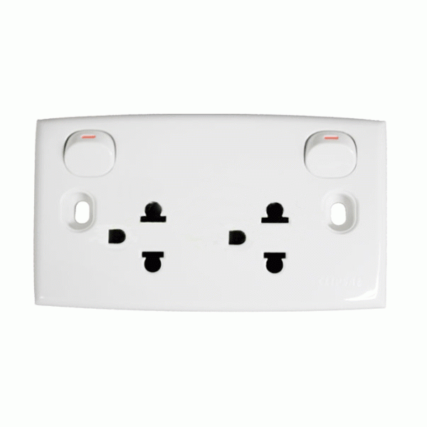 Bộ ổ cắm đôi 3 chấu 16A có công tắc Schneider S-Classic E25UES_G19