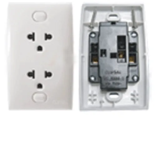 Bộ ổ cắm đôi 3 chấu 16A Schneider S-Classic E426UEST2_T_G19