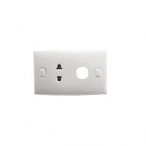 Bộ ổ cắm đơn 2 chấu 1 lỗ trống Schneider S-Classic E426UX_G19