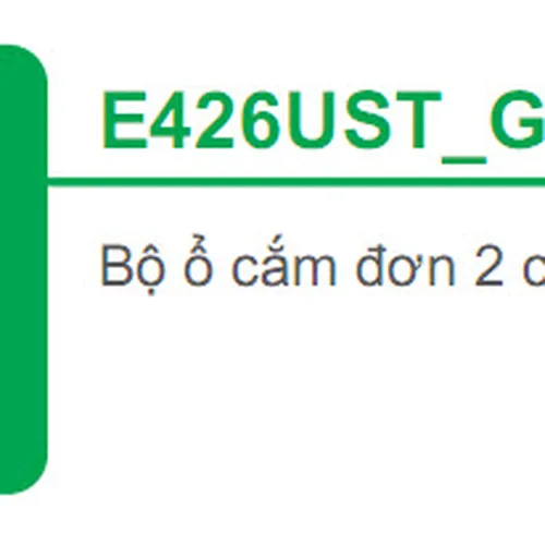 Bộ ổ cắm đơn 2 chấu 16A Schneider S-Classic E426UST_G19