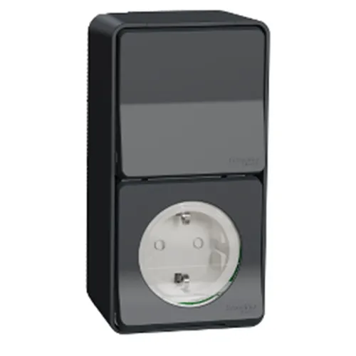 Bộ ổ cắm đơn có công tắc 10AX Schneider Mureva MUR36024