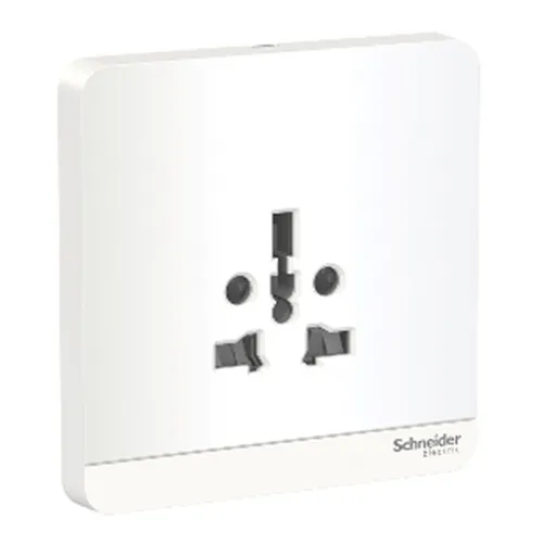 Bộ ổ cắm đơn đa năng 16A màu trắng Schneider AvatarOn E83426TS_WE