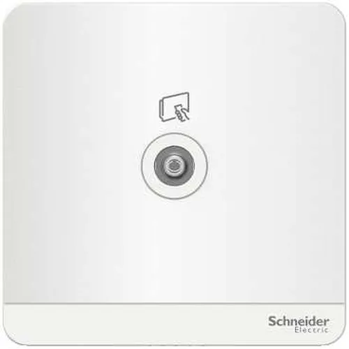 Bộ ổ cắm đơn TV màu trắng Schneider AvatarOn E8331TV_WE