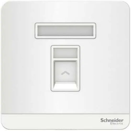 Bộ ổ cắm mạng cat5e đơn màu trắng Schneider AvatarOn E8331RJS5_WE