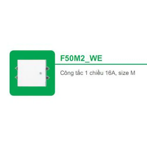 Công tắc 1 chiều 16A size M Schneider S - Flexi F50M2_WE