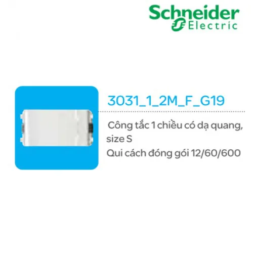 Công tắc 1 chiều có dạ quang size S Schneider Concept 3031_1_2M_F_G19