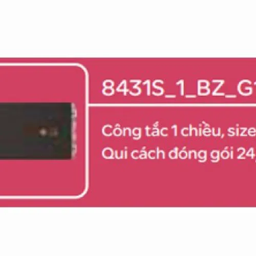 Công tắc 1 chiều  size S Schneider Zencelo- A Đồng 8431S_1_BZ_G19