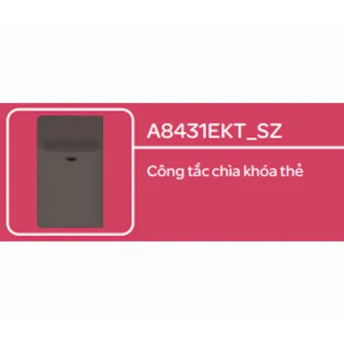 Công tắc chìa khóa thẻ Schneider Zencelo- A Đồng A8431EKT_SZ