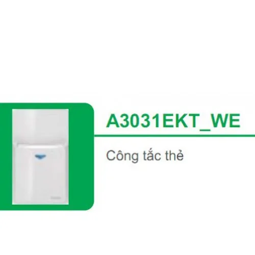 Công tắc thẻ Schneider Concept A3031EKT_WE