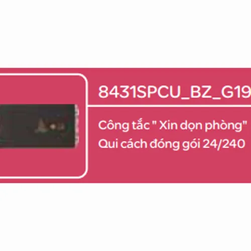 Công tắc "Xin dọn phòng" Schneider Zencelo- A Đồng 8431SPCU_BZ_G19