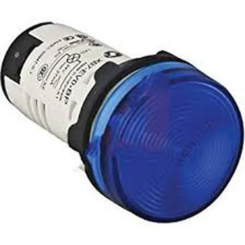 Đèn báo pha 24VDC Ø22 màu xanh dương Schneider Nút nhấn  đèn báo công tắc họ XB7 XB7EV06BP