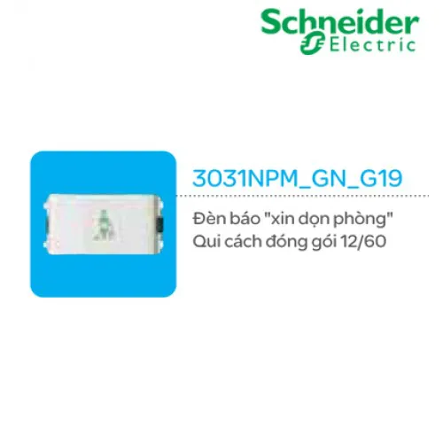 Đèn báo "Xin Dọn Phòng" Schneider Concept 3031NPM_GN_G19