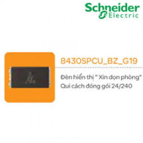 Đèn hiển thị"xin dọn phòng" Schneider Zencelo- A Đồng 8430SPCU_BZ_G19