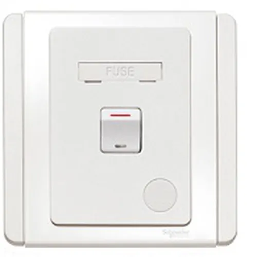 E3031DGSG_WW_G19 13A fused connection unit w.DP switch Schneider Neo Series White color