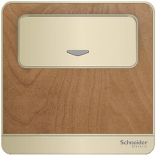 Bộ công tắc chì khóa thẻ màu gỗ Schneider AvatarOn E8331EKT_WD
