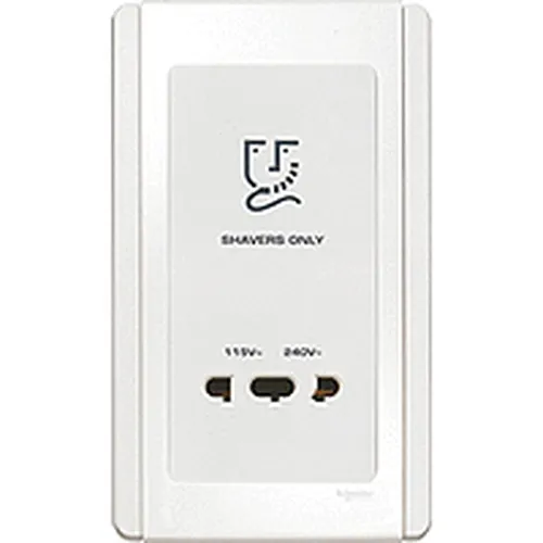 115/240V Shaver unit vertical Schneider Neo Series White color ET3727V_WW