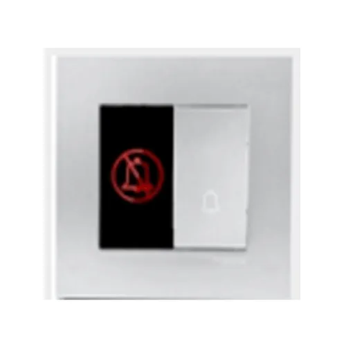 Do Not Disturb With Bell Press Schneider Vivace series aluminum silver KB31BD_AS