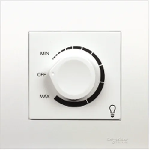 Dimmer điều chỉnh ánh sáng đèn 400W Schneider Vivace series aluminum silver KB31RD400_AS
