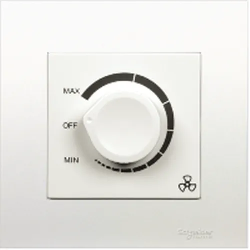 Bộ công tắc điều chỉnh tốc độ quạt Schneider Vivace series white KB31RF250_WE