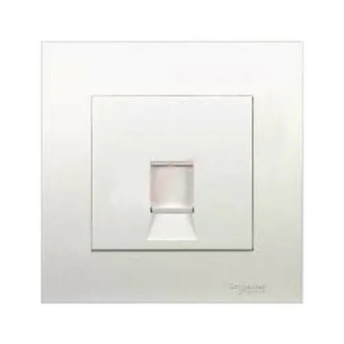 Bộ ổ cắm mạng đơn cat6 Schneider Vivace series white KB31RJ6_WE