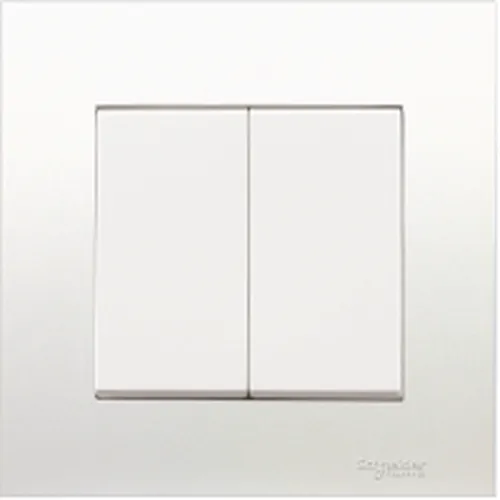 Bộ công tắc đôi 1 chiều 16 A Schneider Vivace series white KB32_1_WE