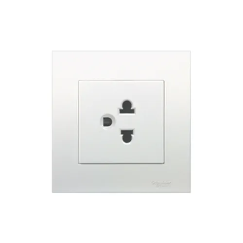 Bộ ổ cắm đơn 3 chấu 16A Schneider Vivace series white KB426UEST_G19