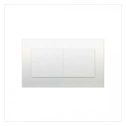 Mặt che trơn đôi Schneider Vivace series aluminum silver KBT30_AS