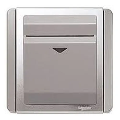Ked Card Switch Schneider Neo Series Grey Silver Color E3031EKTH_GS