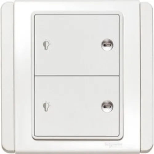 Mặt 2 Công Tắc 10A -1W Schneider Neo Series White color E3032H1_EWWW_G19
