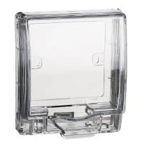 Mặt che (không đế) phòng thấm nước mặt đơn cho ổ cắm loại vuông IP55 Schneider S-Classic E223R_TR