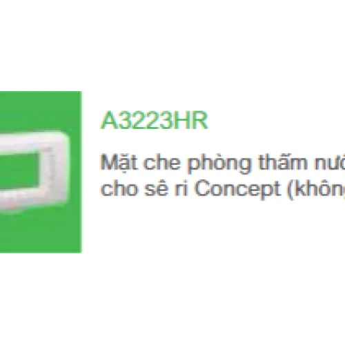 Mặt che phòng thấm nước không đế cho Series Concept Schneider S-Classic A3223HR