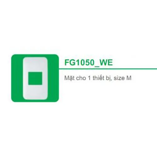 Mặt cho 1 thiết bị size M Schneider S - Flexi FG1050_WE
