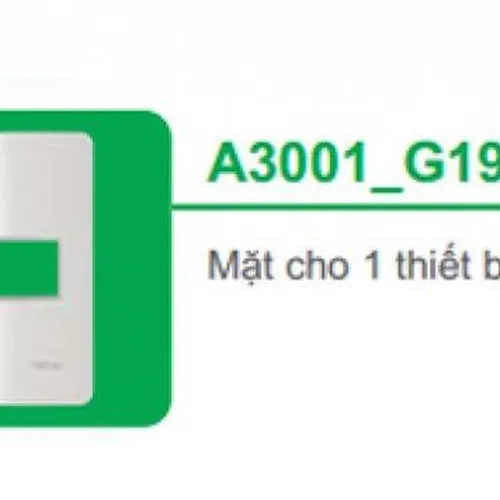 Mặt cho 1 thiết bị size S Schneider Concept A3001_G19