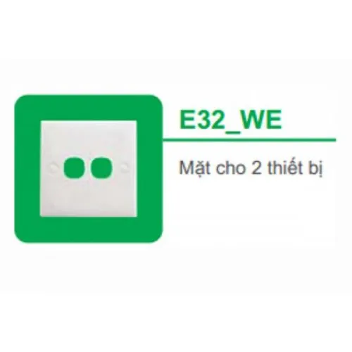 Mặt cho 2 thiết bị Schneider E30 & EMS E32_WE