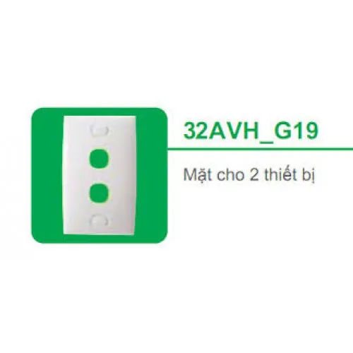 Mặt cho 2 thiết bị Schneider S-Classic 32AVH_G19