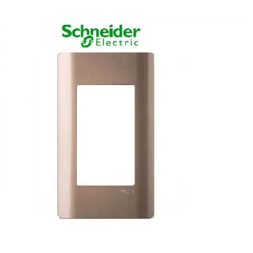 Mặt cho 3 thiết bị  size L Schneider Zencelo- A Đồng A8401L_SZ_G19