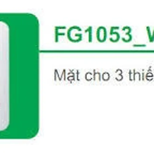 Mặt cho 3 thiết bị size S Schneider S - Flexi FG1053_WE
