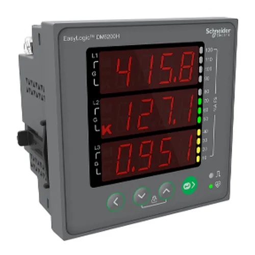 Đồng hồ đo VAF PF% Unbalance Schneider Bộ điều khiển & Đồng hồ METSEDM6200HCL10RS