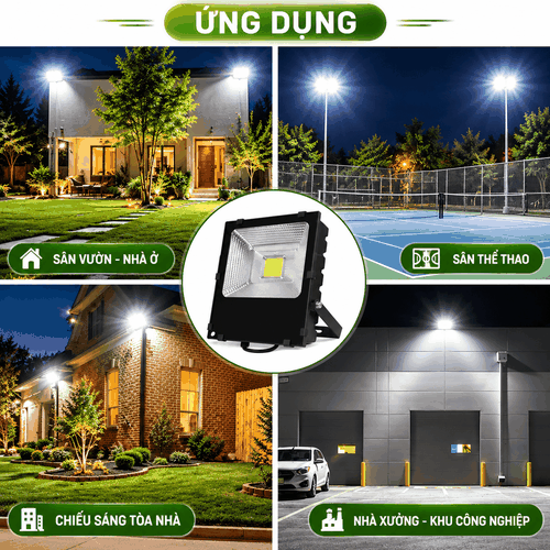 [Philips Inside] Đèn Pha LED Floodlight Chiếu Sáng Sân Vườn Nhà Ở Citilight CTL101F 50W LED75/WW 220-240V 7500LM